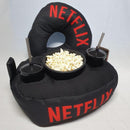 Kit Almofada C/porta Pipoca Balde +2 Copos Netflix