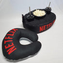 Kit Almofada C/porta Pipoca Balde +2 Copos Netflix