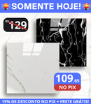 KIT COM 50 PLACAS MARMORE ADESIVAS ALTO BRILHO PAREDE E PISO