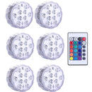 KIT LUMINARIAS DE PISCINA RG- Sem fio e com controle remoto.