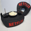 Kit Almofada C/porta Pipoca Balde +2 Copos Netflix