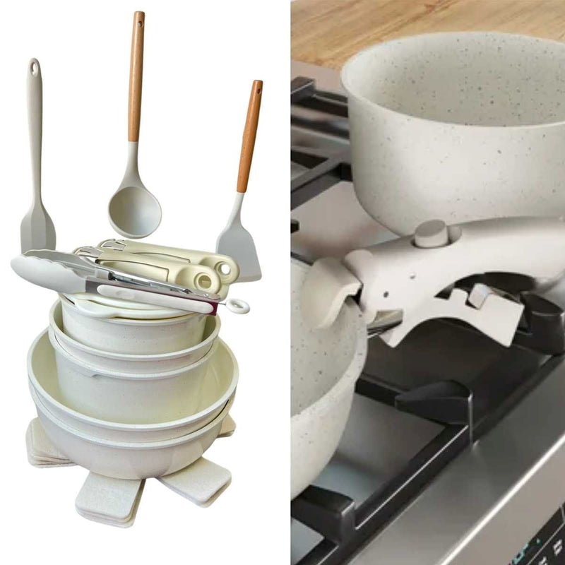 Conjunto Panela com 21 Peças com Cabo Removível CDC