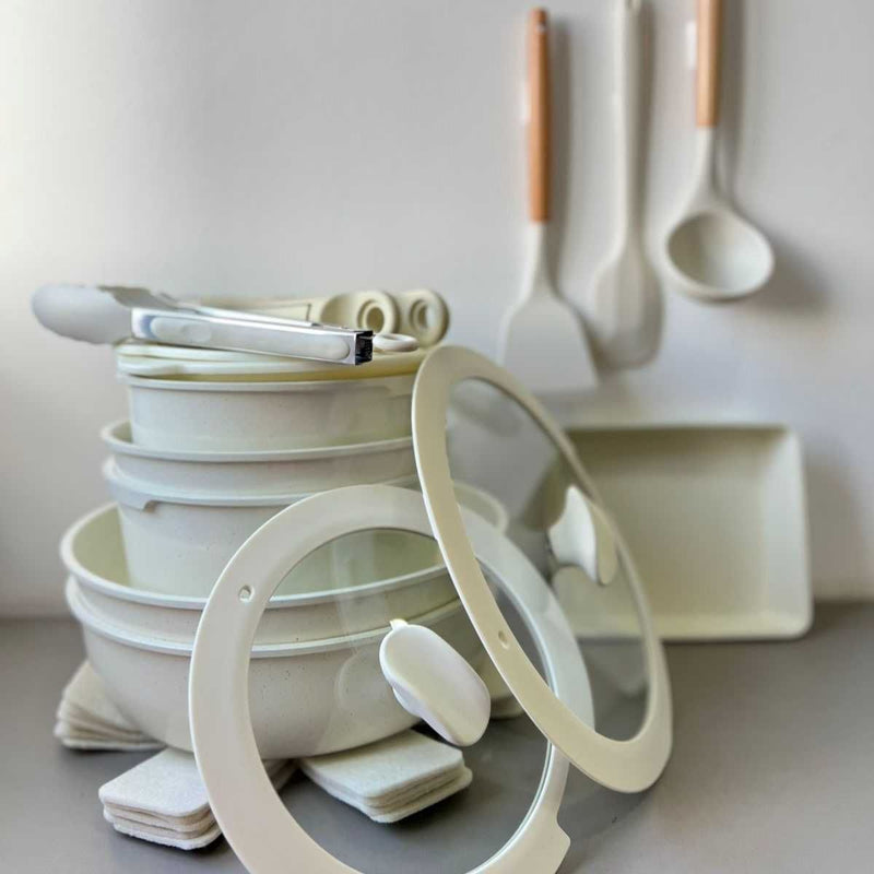 Conjunto Panela com 21 Peças com Cabo Removível CDC