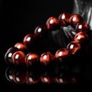 Pulseira da Paixão - Olhos de Tigre Vermelho